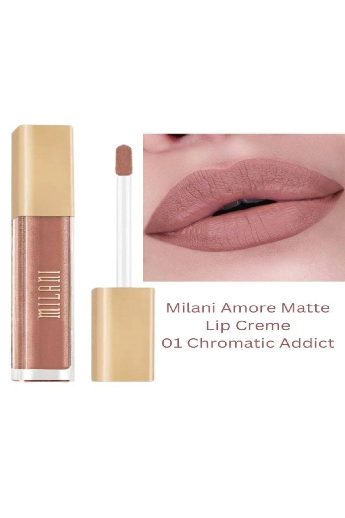 MILANI-Amore Matte Lip Crème 12 Prismattic Touch 6g – Long-Lasting Full Coverage Matte Lipstick 2