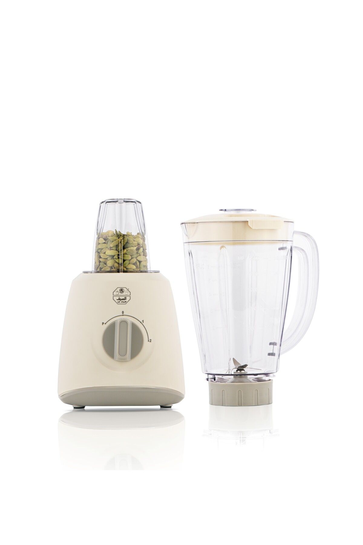 ALSAIF-Electric Blender – 1.5L – 400W – White & Grey 3