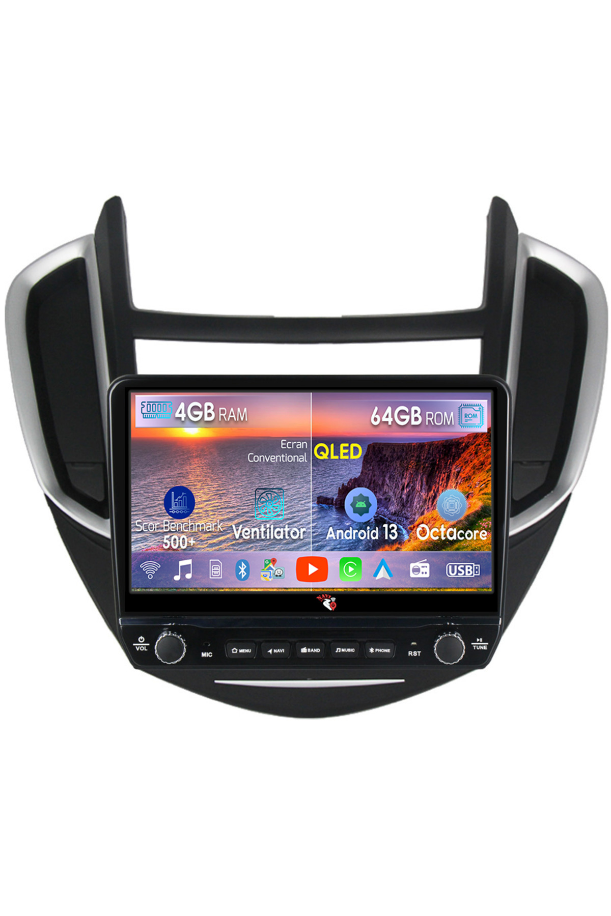 navi-it-Dedicated navigation Trax Tracker 2014-2016 with rotary buttons model 2024, 4 GB RAM 64 ROM, Quadcore, 1