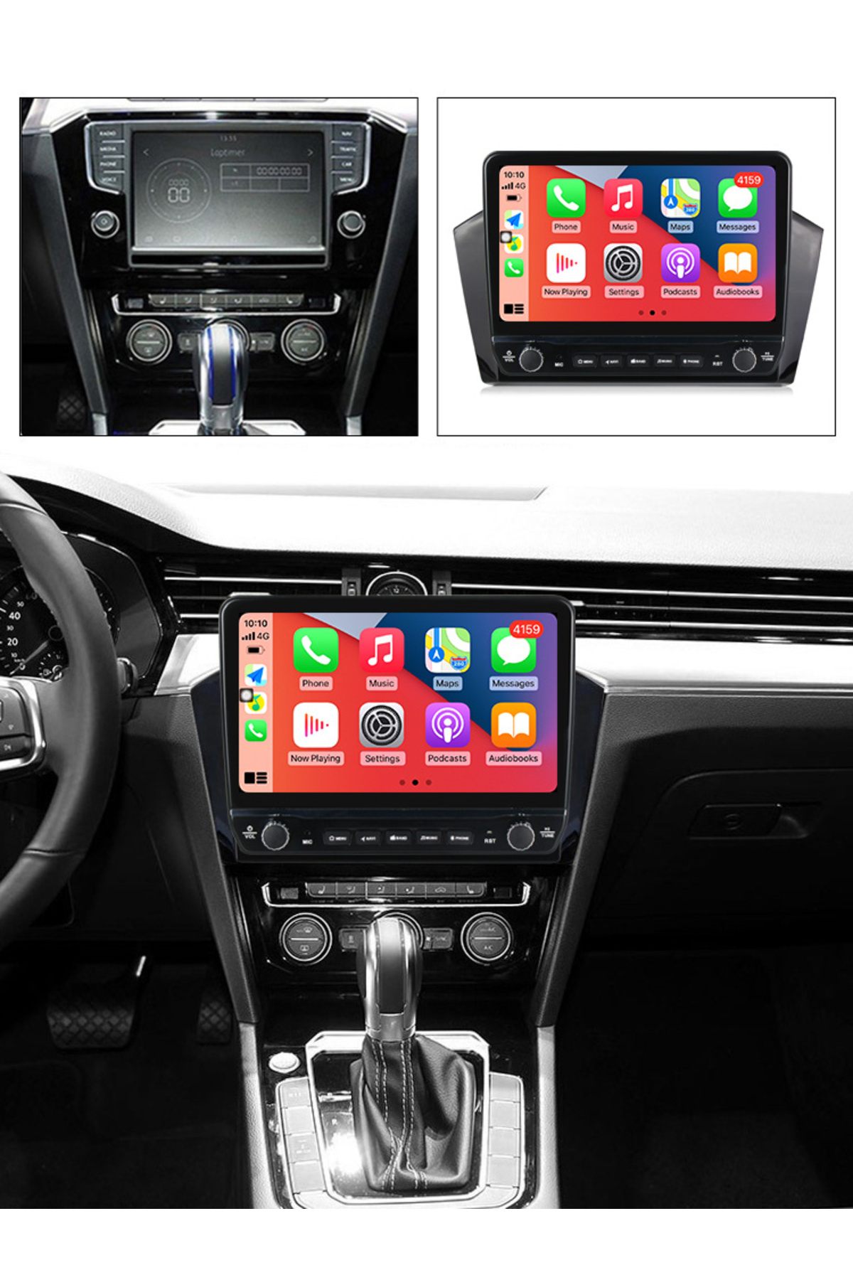 navi-it-Dedicated navigation Passat B8 Magotan with rotary buttons model 2024, 4 GB RAM 64 ROM, Android 13, Di 3