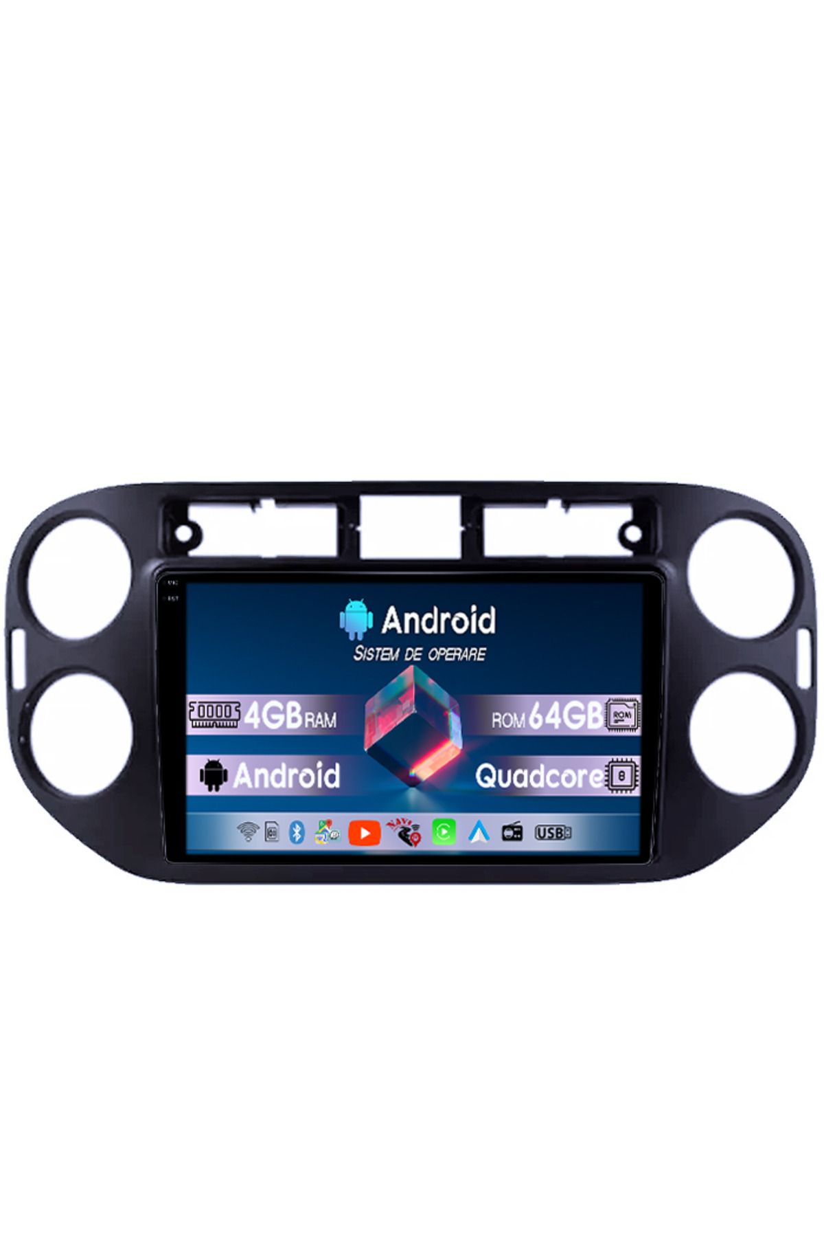 navi-it-Dedicated navigation VW Tiguan 2007-2016, Golf 5/6, 4GB RAM 64GB ROM, Octacore, Display 9" QLED 1K, Ca 1
