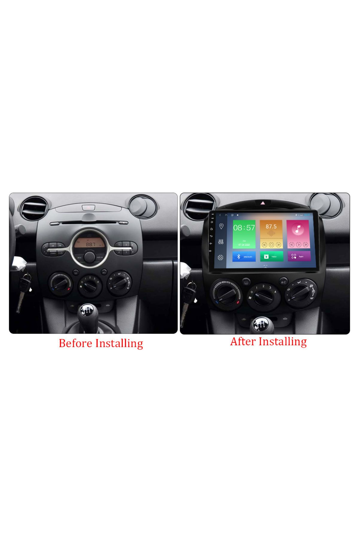 navi-it-Navigatie dedicata Mazda 2 2007-2014, 4GB RAM 64GB ROM, Octacore, Android 13, Display QLED 9", DSP, 3