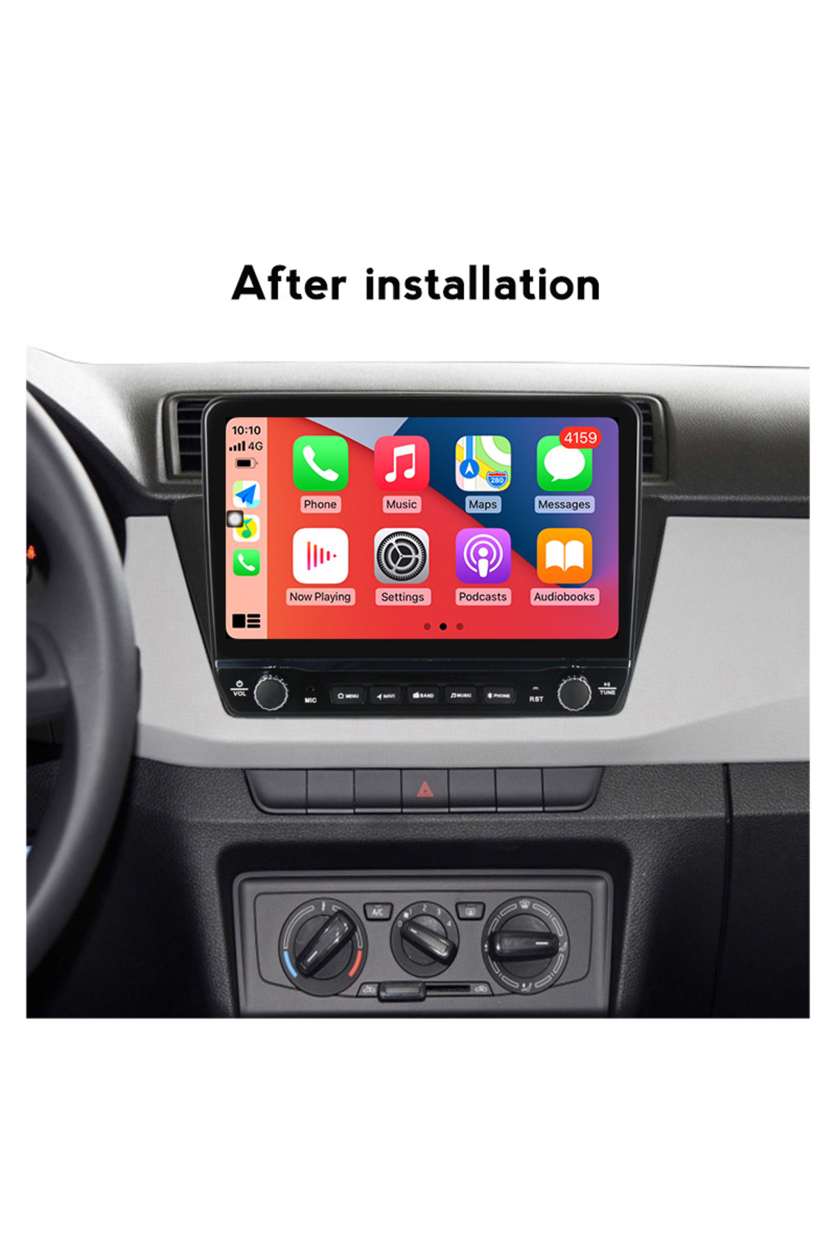 navi-it-Dedicated navigation Fabia 2015 with rotary buttons model 2024, 4 GB RAM 64 ROM, Quadcore, Android 13, 3