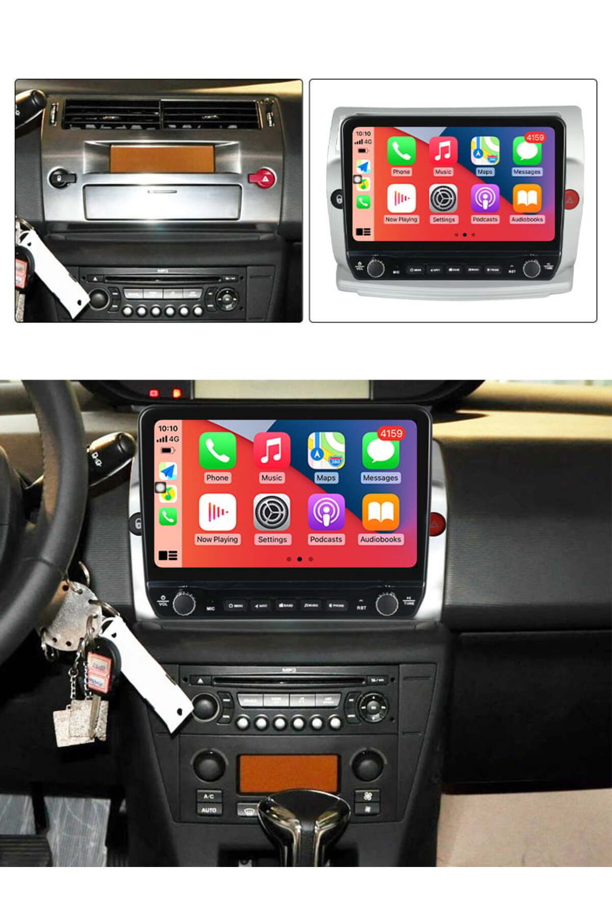 navi-it-Dedicated navigation C4 2004-2014 with rotary buttons model 2024, 4 GB RAM 64 ROM, Quadcore, Android 1 2