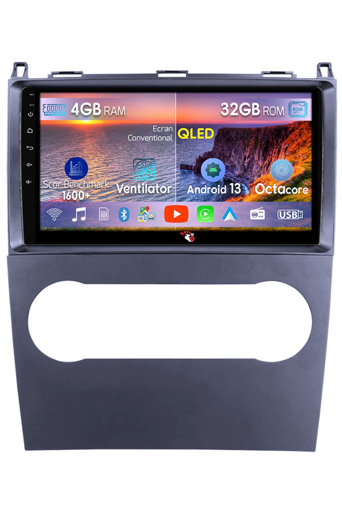 navi-it-Navigatie dedicata A-Class W169 2004-2012 & B-Class, 4GB RAM 32GB ROM, Octacore, Android 13, Display 1