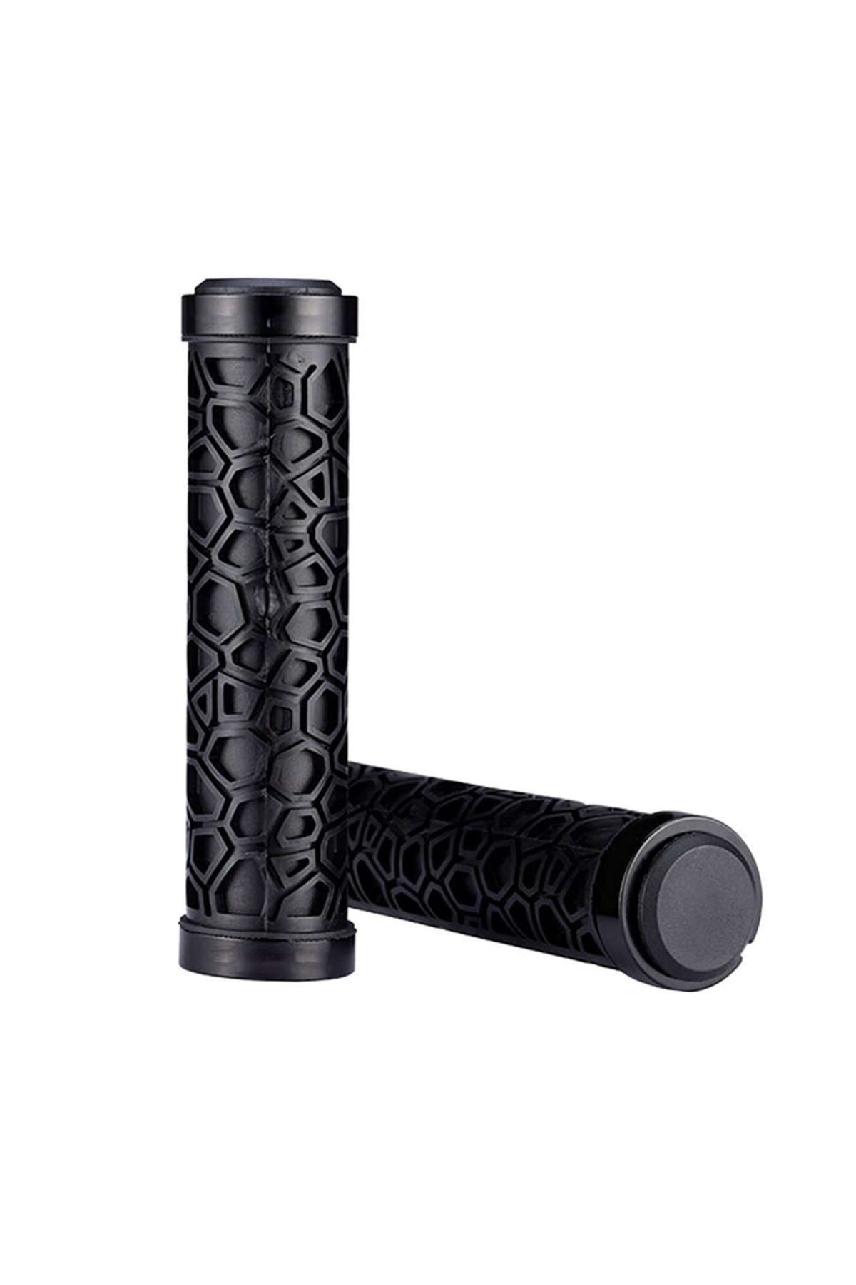 shumee Mânere De Bicicletă, Mânere Din Cauciuc, Adezive, Diametru 22 Mm, Negre - One Size