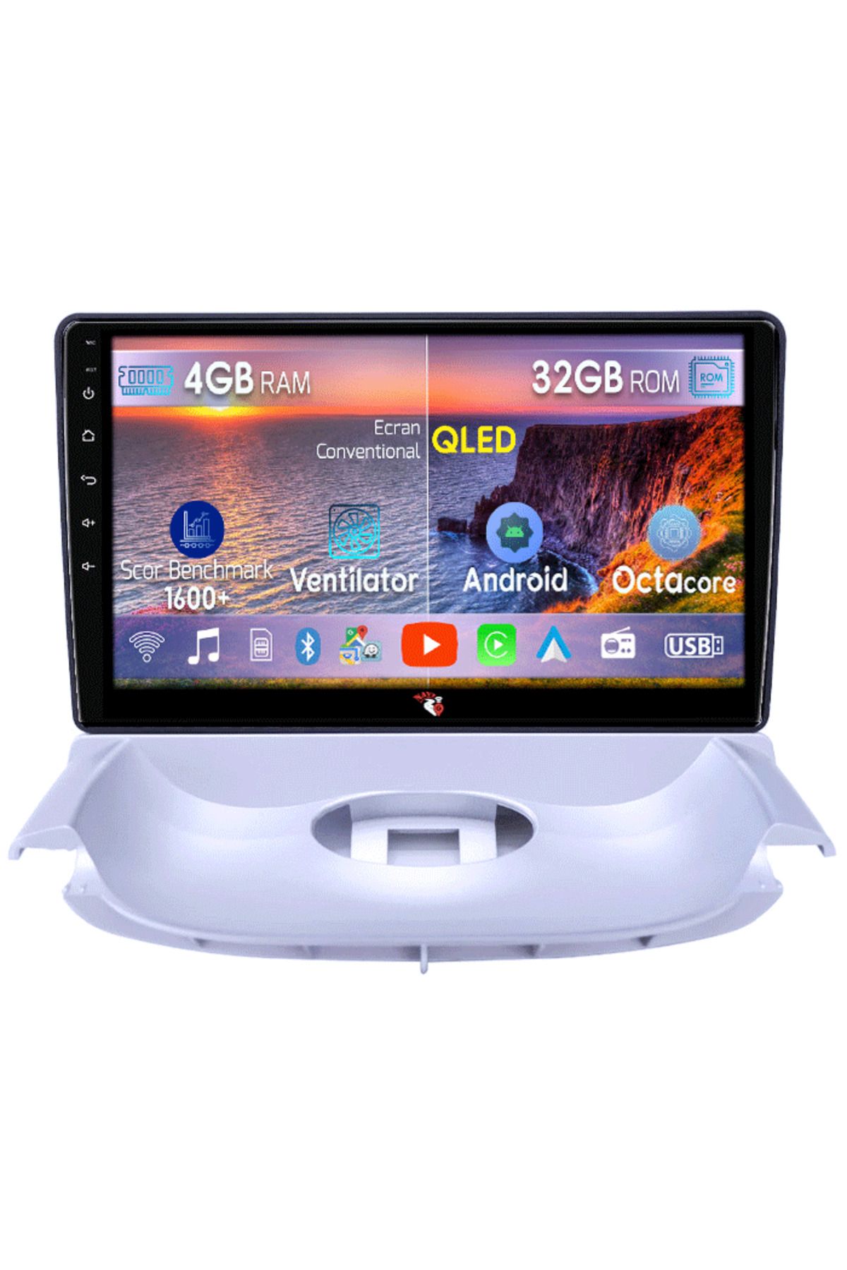 navi-it-Navigatie dedicata Peugeot 206 1998-2009, 4GB RAM 32GB ROM, Octacore, Android 14, Display QLED 9", D 1