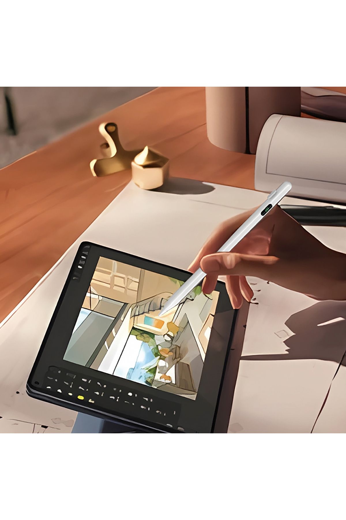 WOZINSKY-Stylus activ universal pentru Android și iOS USB-C - Alb 11