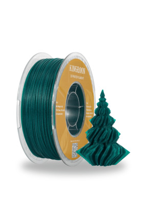KINGROON Twinkling PLA Filament Simli Yeşil (Zümrüt / Sihirli Orman Tonu) - 1...