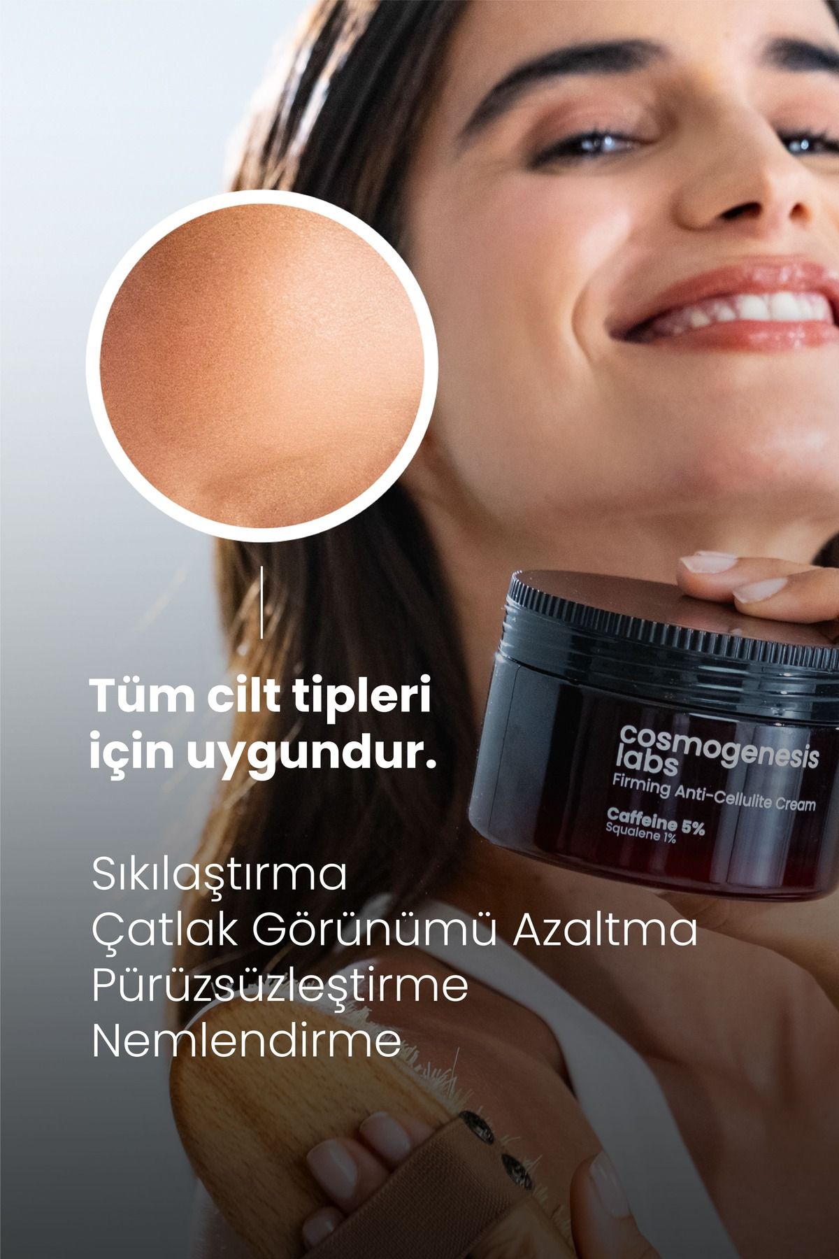 Cosmogenesis Labs-Cellulite Cream Containing 5% Caffeine 300 ml - Anti-Stretch Mark Vegan That Provides Firming Regional Slimming 4