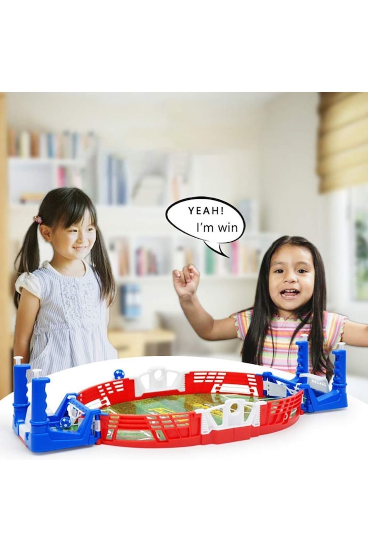 longziming-Table Football Game, longziming, Large Size 38x18.5x7.5cm, 2 Players, Interactive, for the Whole Fam 3