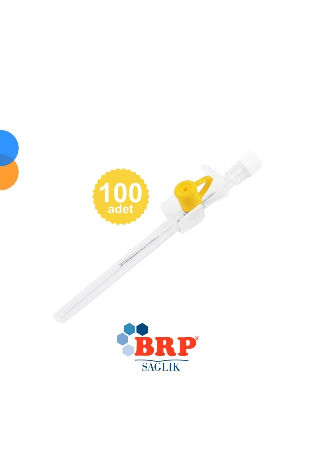 BRP Branül (İntraket) Sarı 24G - 100 lü Kutu