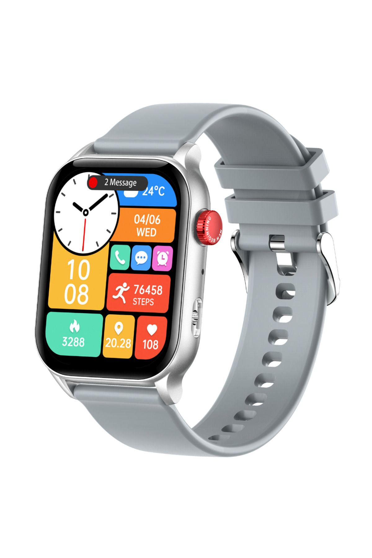 OEM-Smartwatch TWINKLER®, ecran AMOLED 1.952”, Lanternă LED, Multiple monitorizări sănătate 1
