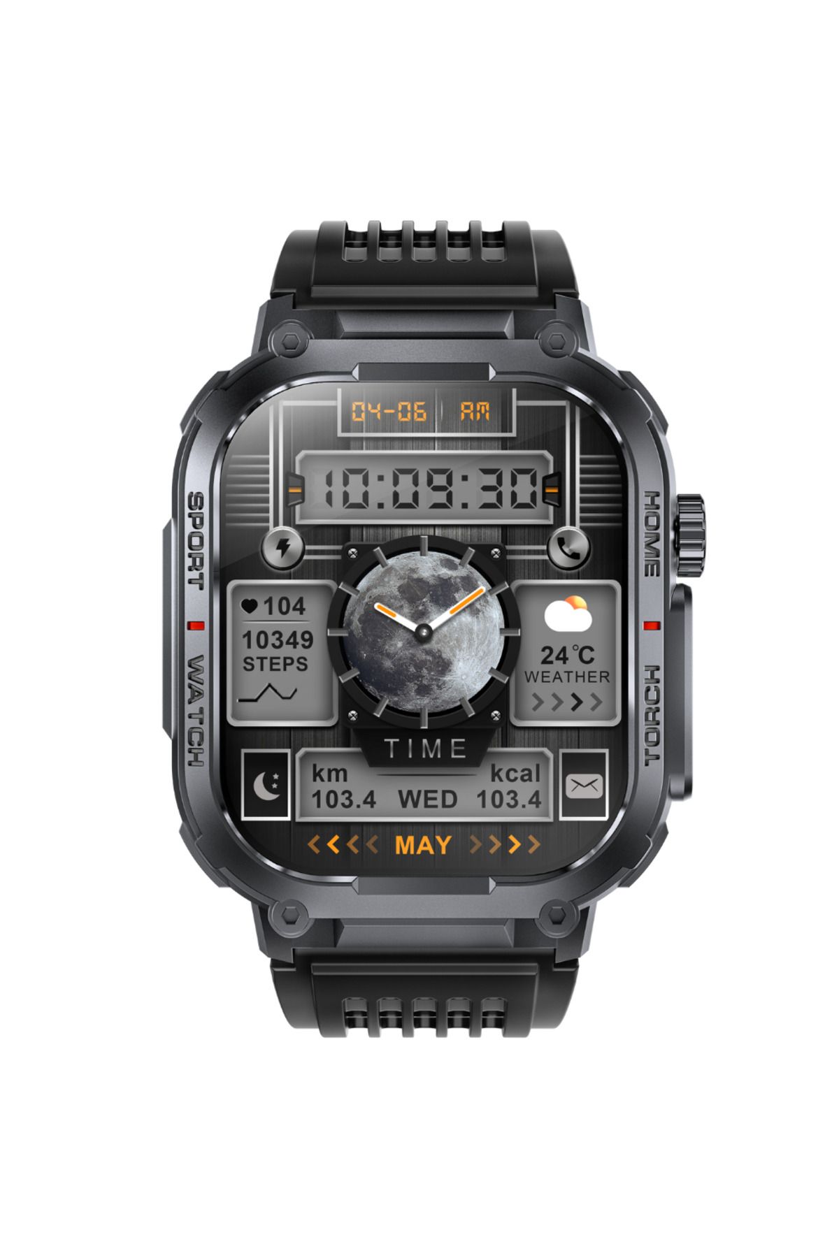 OEM-Ceas Smartwatch Barbatesc TWINKLER TKY-S320B, 2.02" TFT, BT 5.2, LED, 3ATM, Busola, FitCloudPro 7