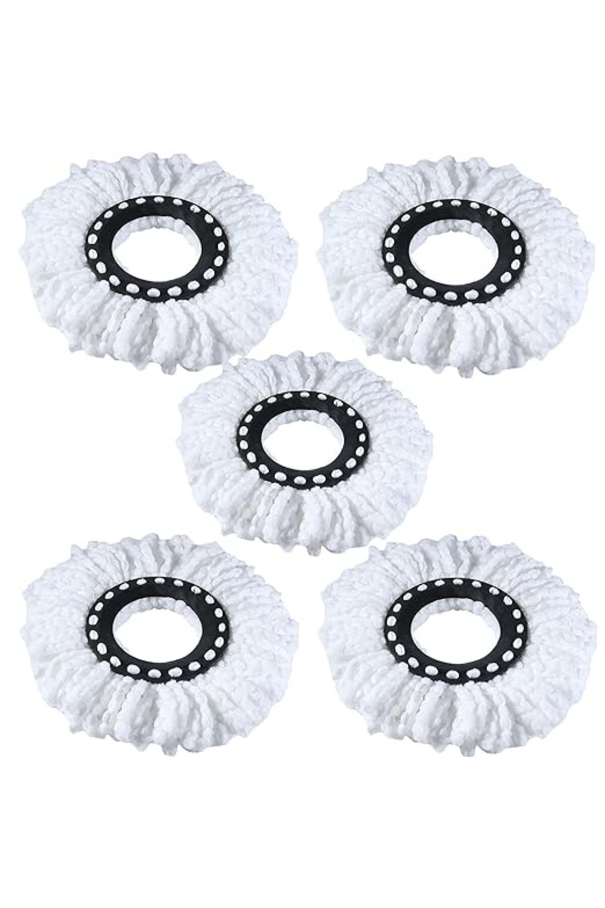 Nova-5 Universal Refills for 360 Degree Rotating Mop Made of Microfiber with High Absorption Power, White 4