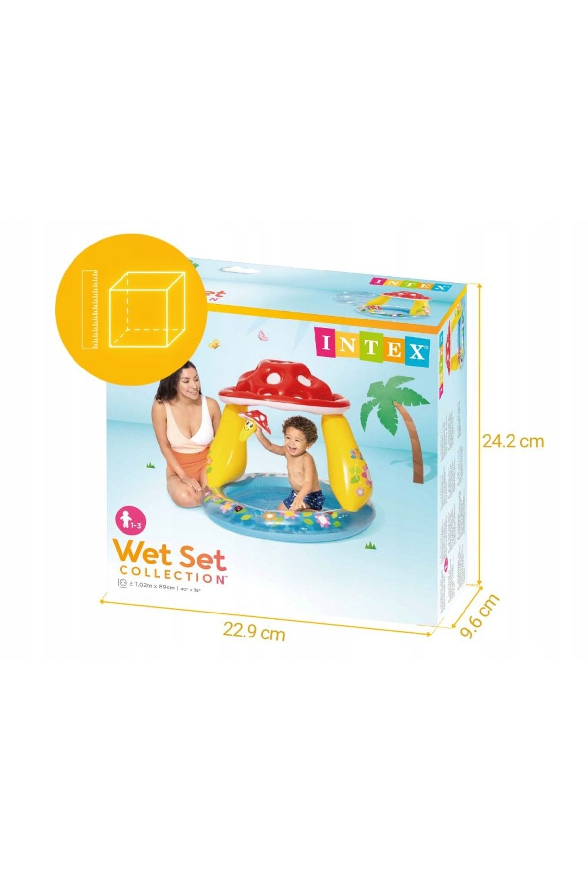 Intex-Piscină gonflabilă Toadstool 127 x 102 x 69 #57114NP 10
