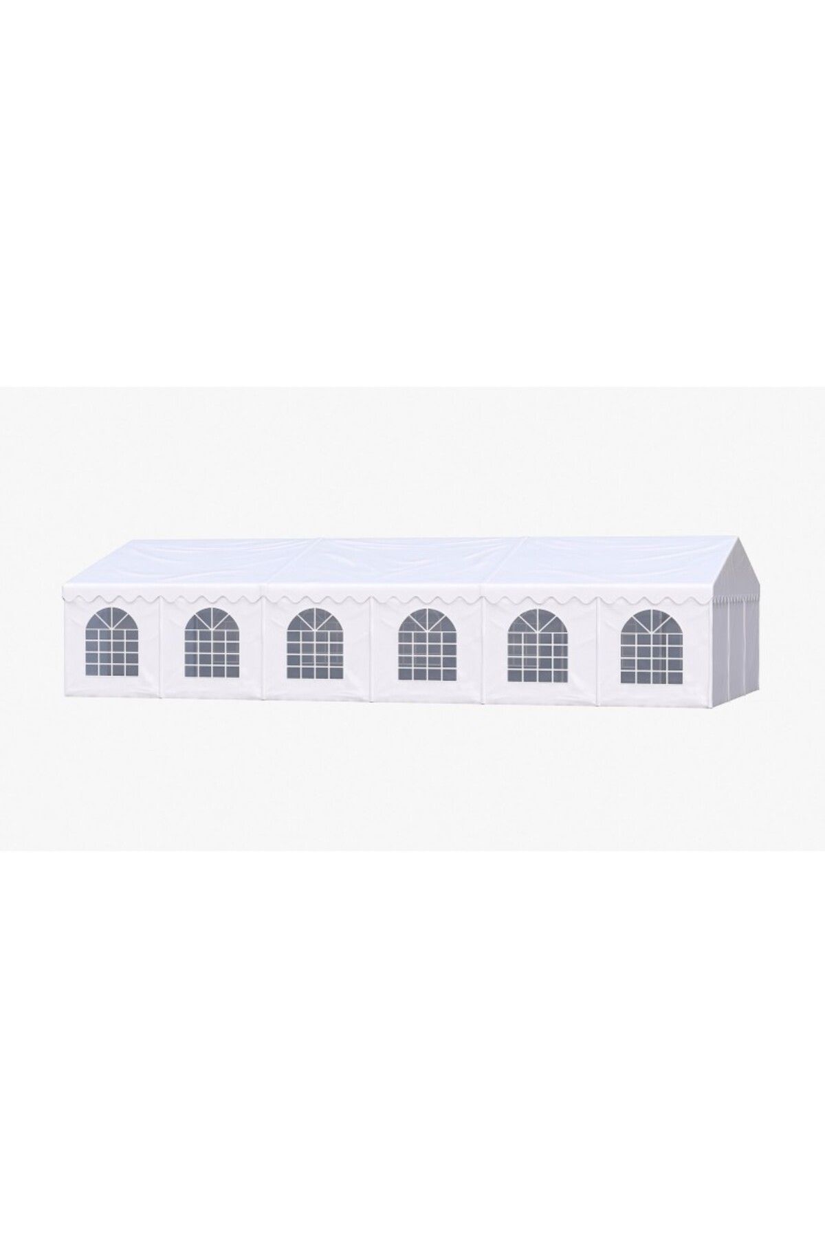 PROCART-Cort evenimente, pavilion 12x6x3,7 m, PVC ignifug, suprafață 72 mp, 12 ferestre 20