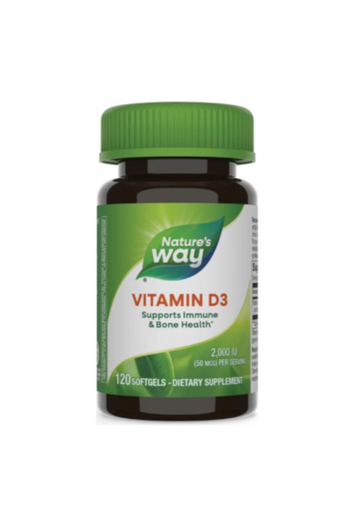 Nature's Way-Vitamina D3 2000 UI, Secom 120 capsule moi 1