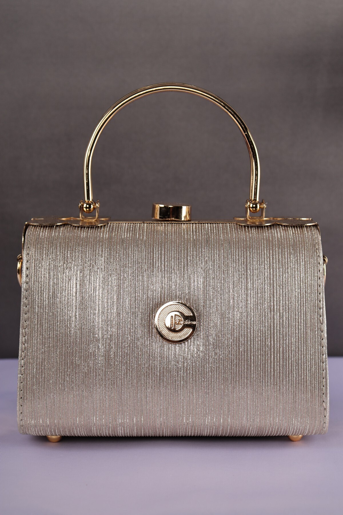 weem bag Elysara EB0170 | Sindirella Çift Metal Saplı Tarz Portföy Çanta görsel 4