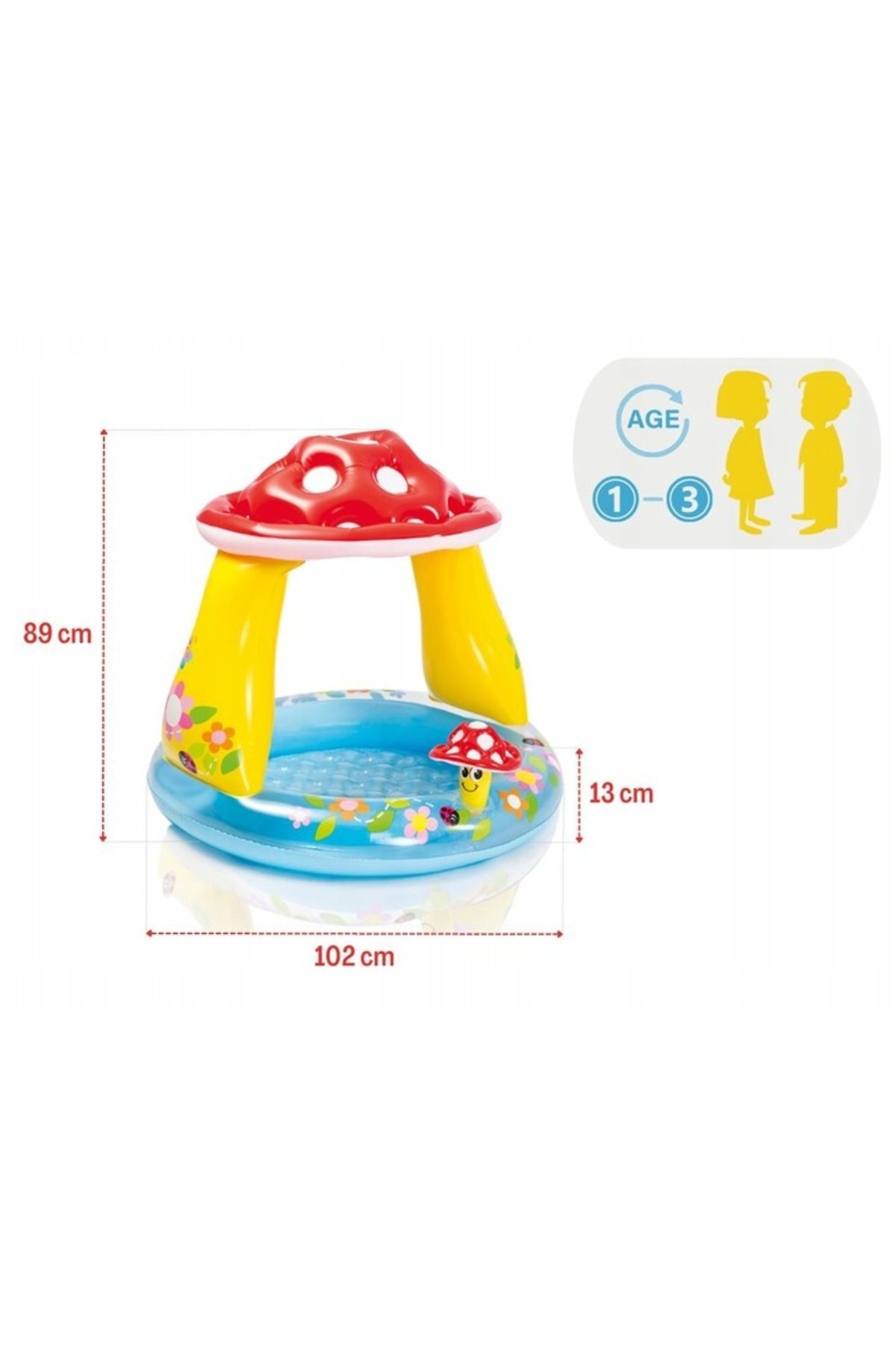 Intex-Piscină gonflabilă Toadstool 127 x 102 x 69 #57114NP 5