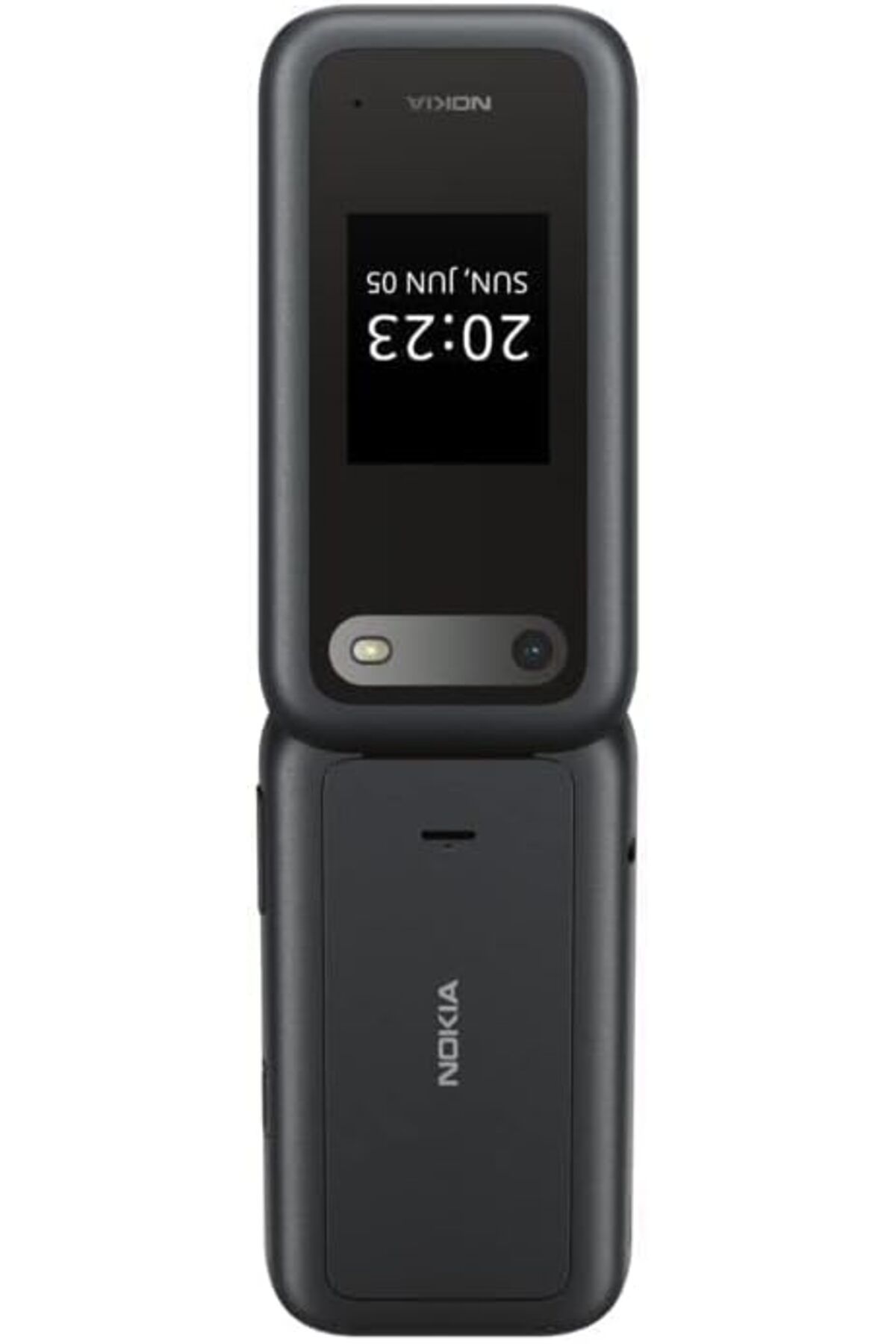 Nokia-2660 Flip 4G, 2.8 inch screen, Dual SIM Feature Phone with a Big display, Black. 2