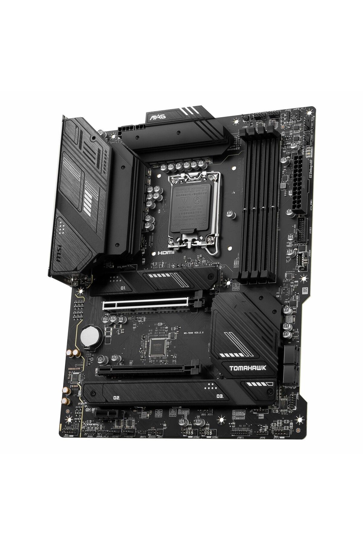 MSI-لوحة أم MAG B760 Tomahawk WiFi DDR5 (7000 ميجا هرتز) OC M.2 HDMI/DP/USB-C PCIe 5.0 1700P ATX 3