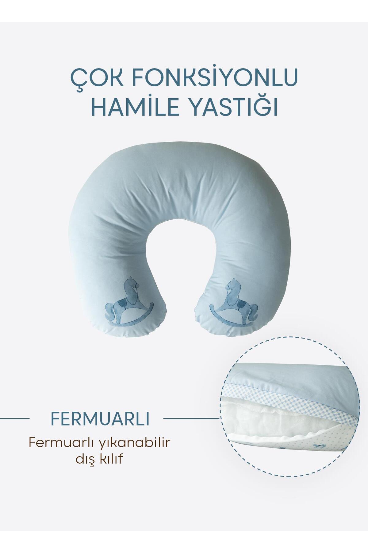 kitikate My Toy Çok Fonksiyonlu Emzirme Yastığı Mavi fotoğrafı 3 (önizleme)