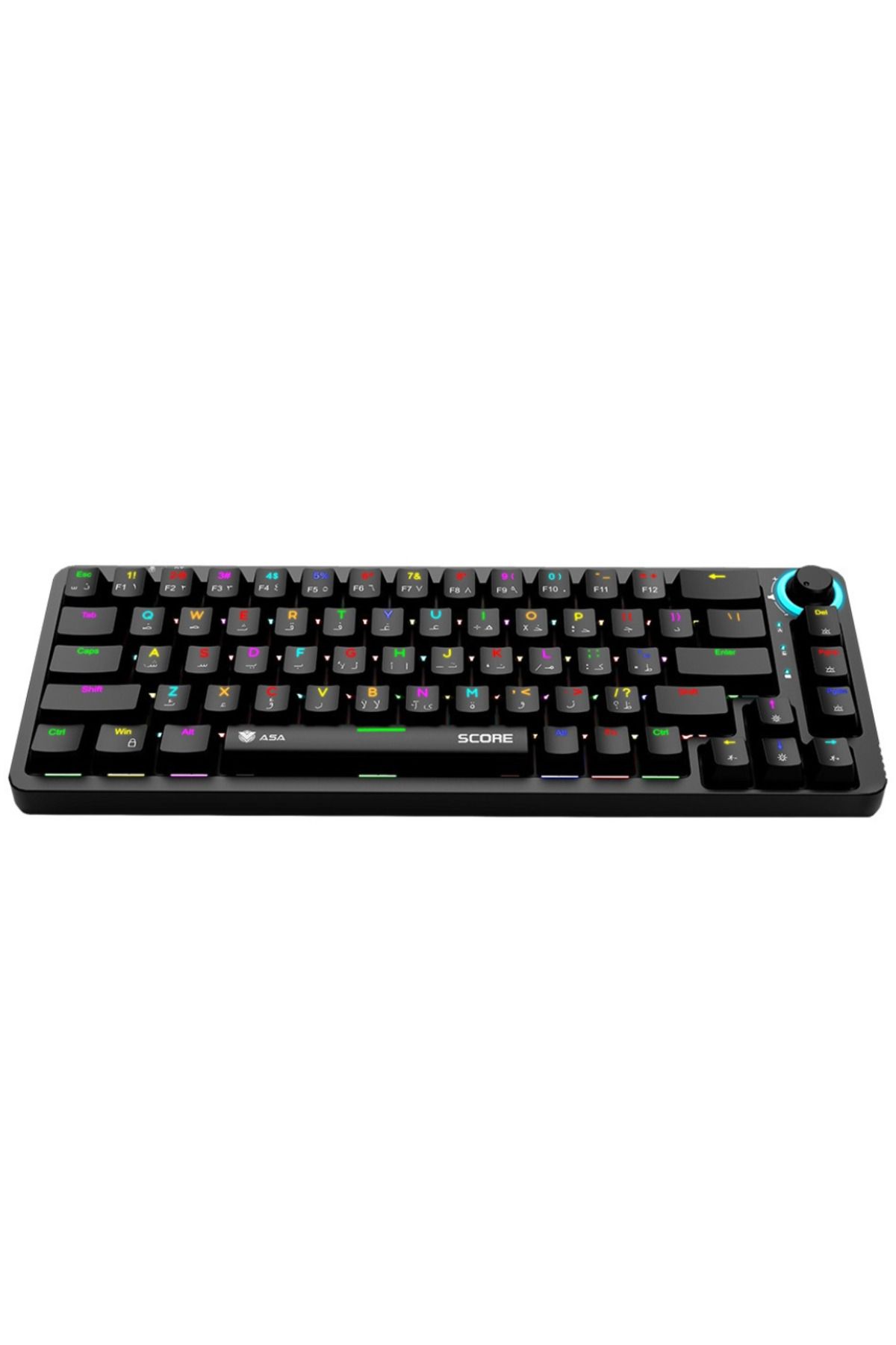ASA-AL3B Score Wireless Gaming Keyboard with Simplified Sound Mixer and RGB Lighting 1