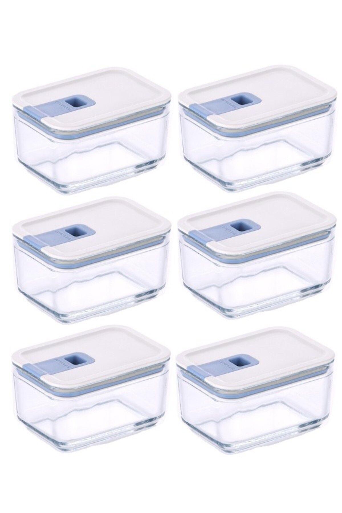 NEOFLAM-Perfect Seal Rectangular 350ml Set of 6 Storage Containers 1