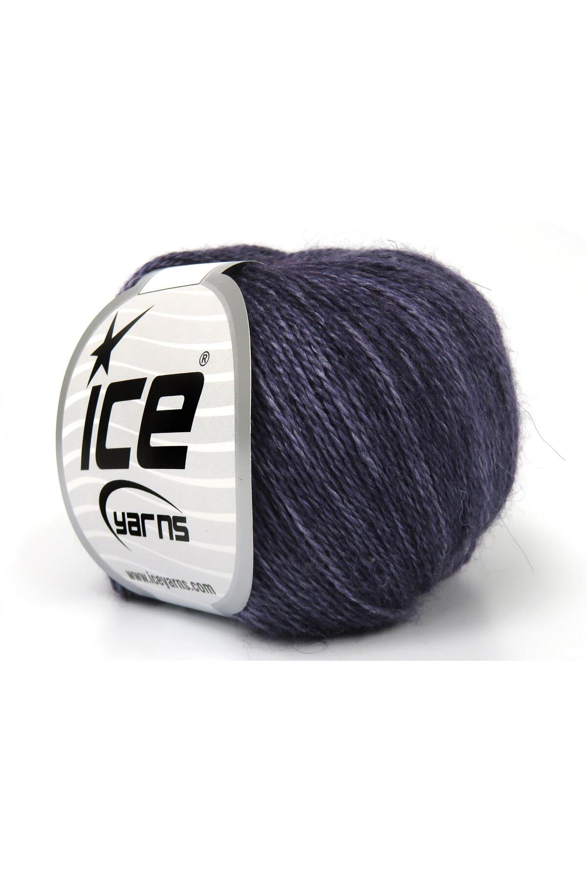 Ice yarns 6x25gr. SILK İnce Tiftik, Merinos Superfine, Ipek Maron