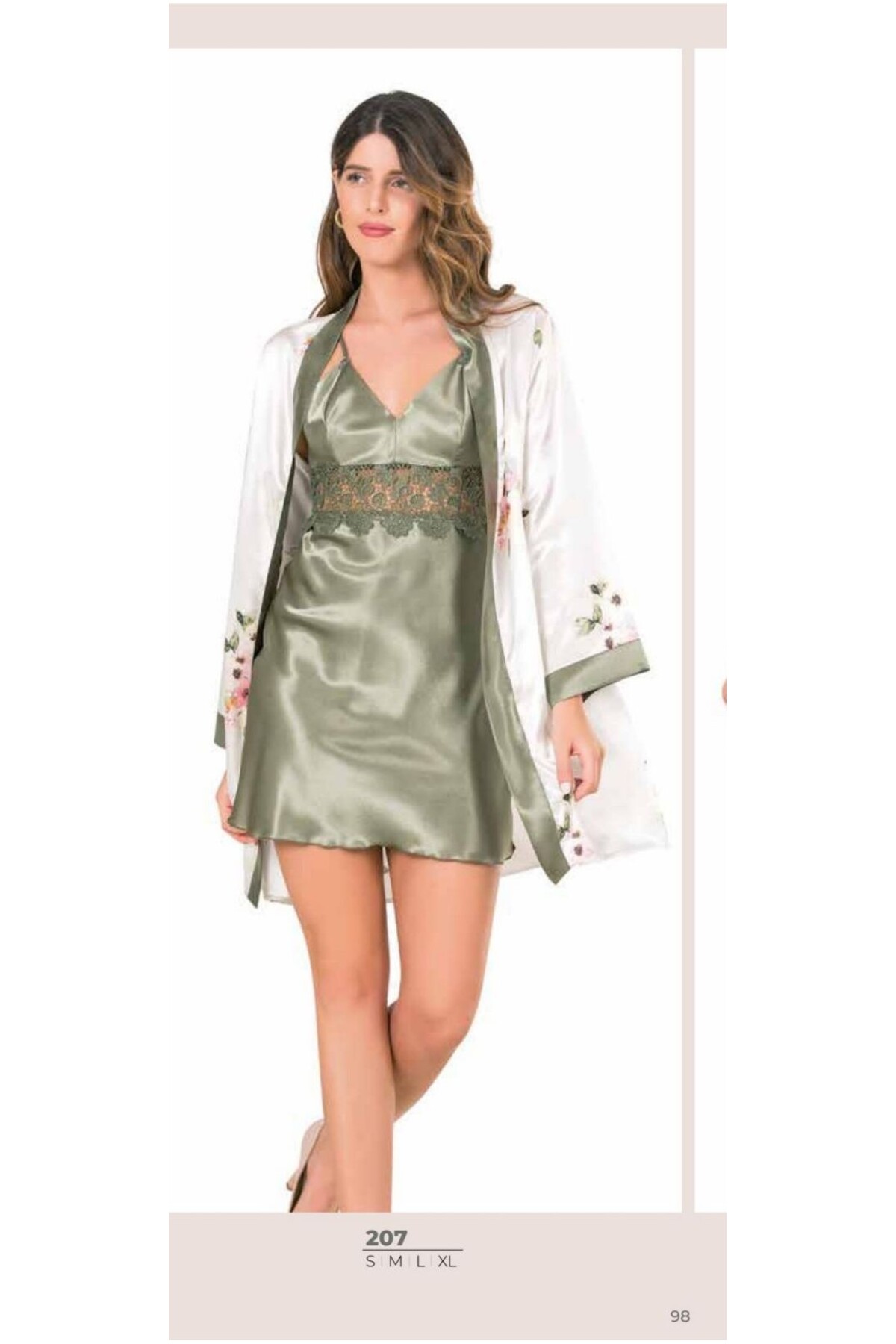 NightLove Kadın Kısa Gecelik Takımı 207 MOONGİRL