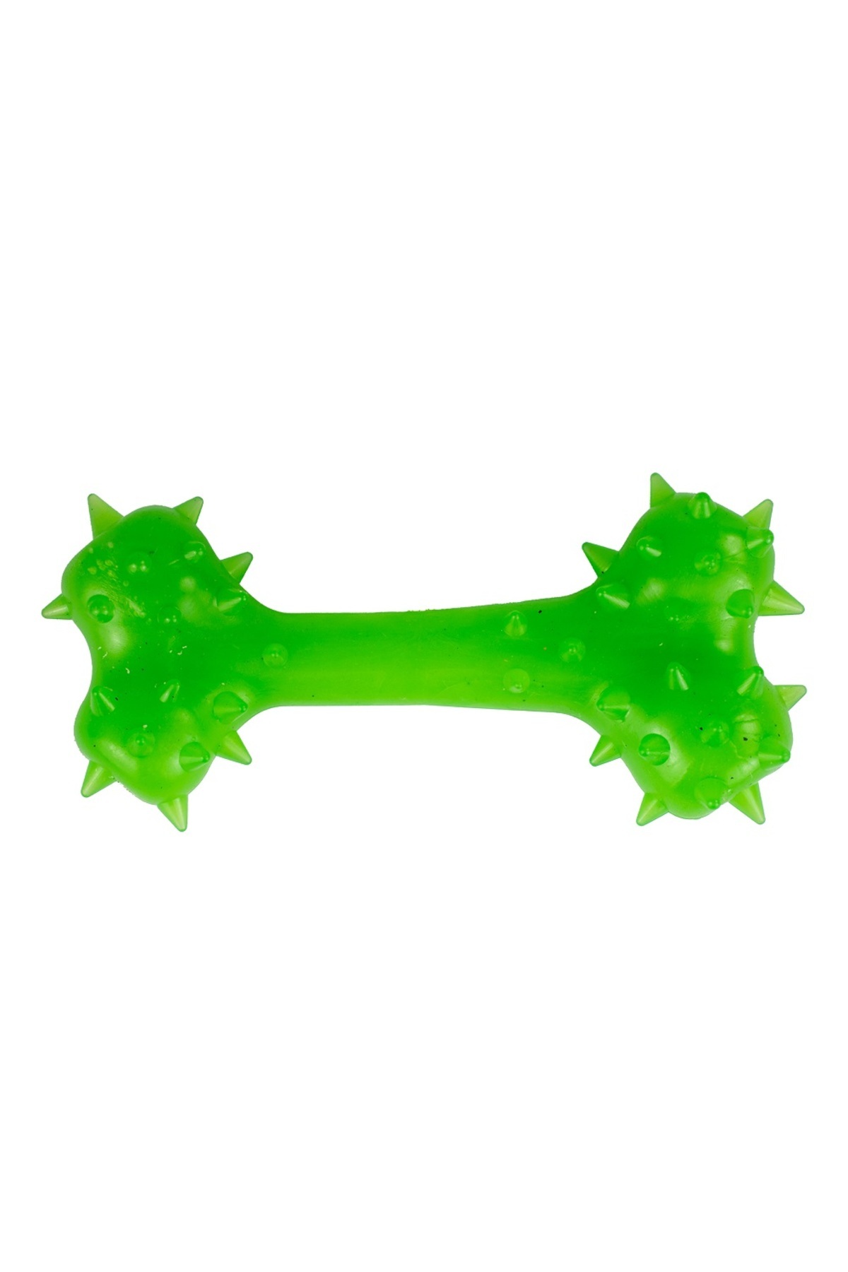 Agility-Dog toy, bone shape with spikes, 15 cm, green 1