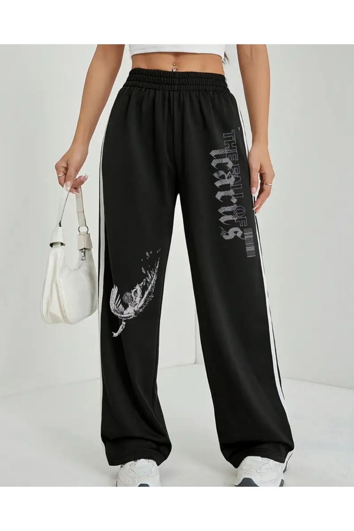 Touz Moda-The Fall of Oversize Elastic Baggy Sweatpants 1