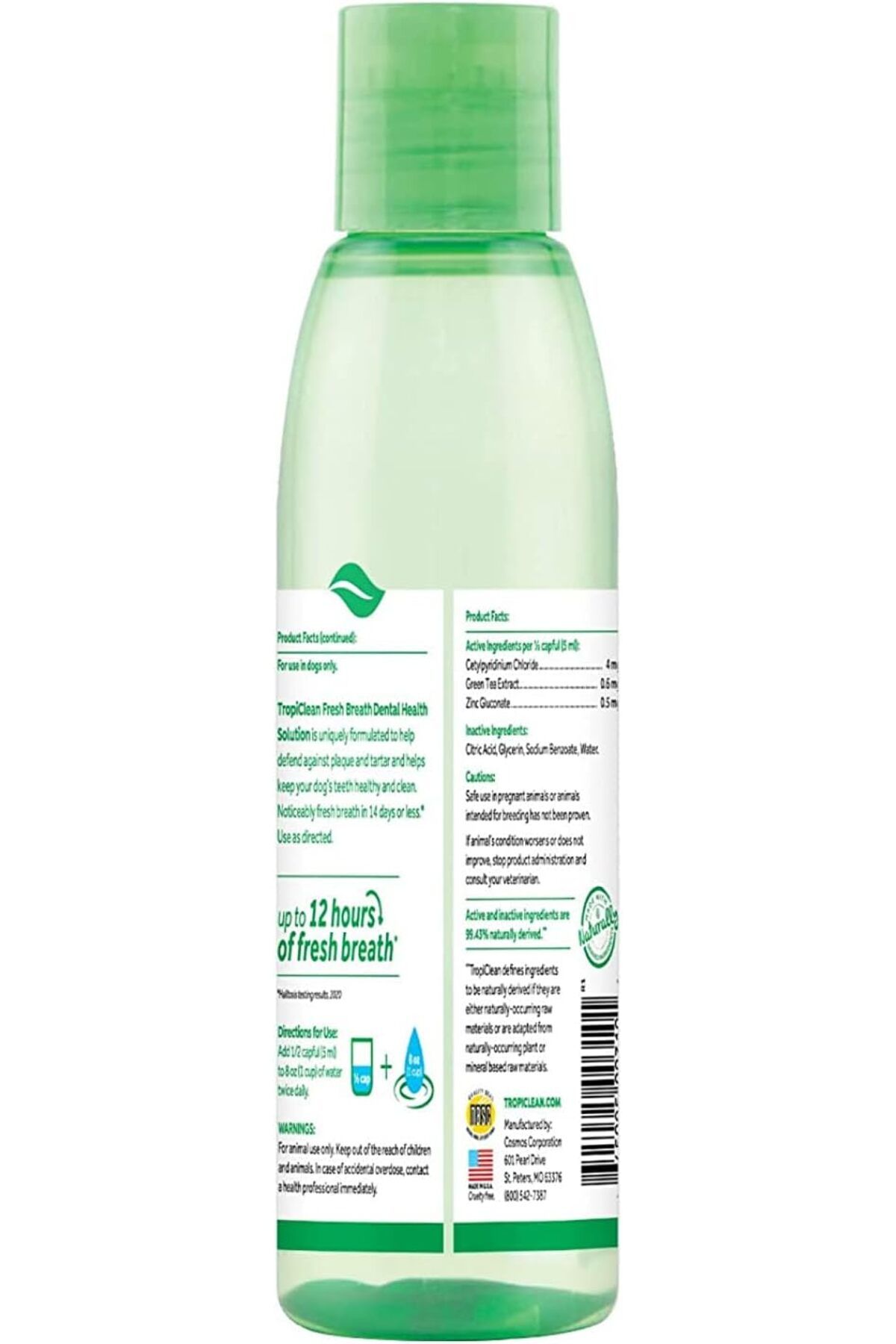Tropiclean-Natural Fresh Breath Dental Health Solution, Clean Teeth, Dental Oral Care, Water Additiv 3