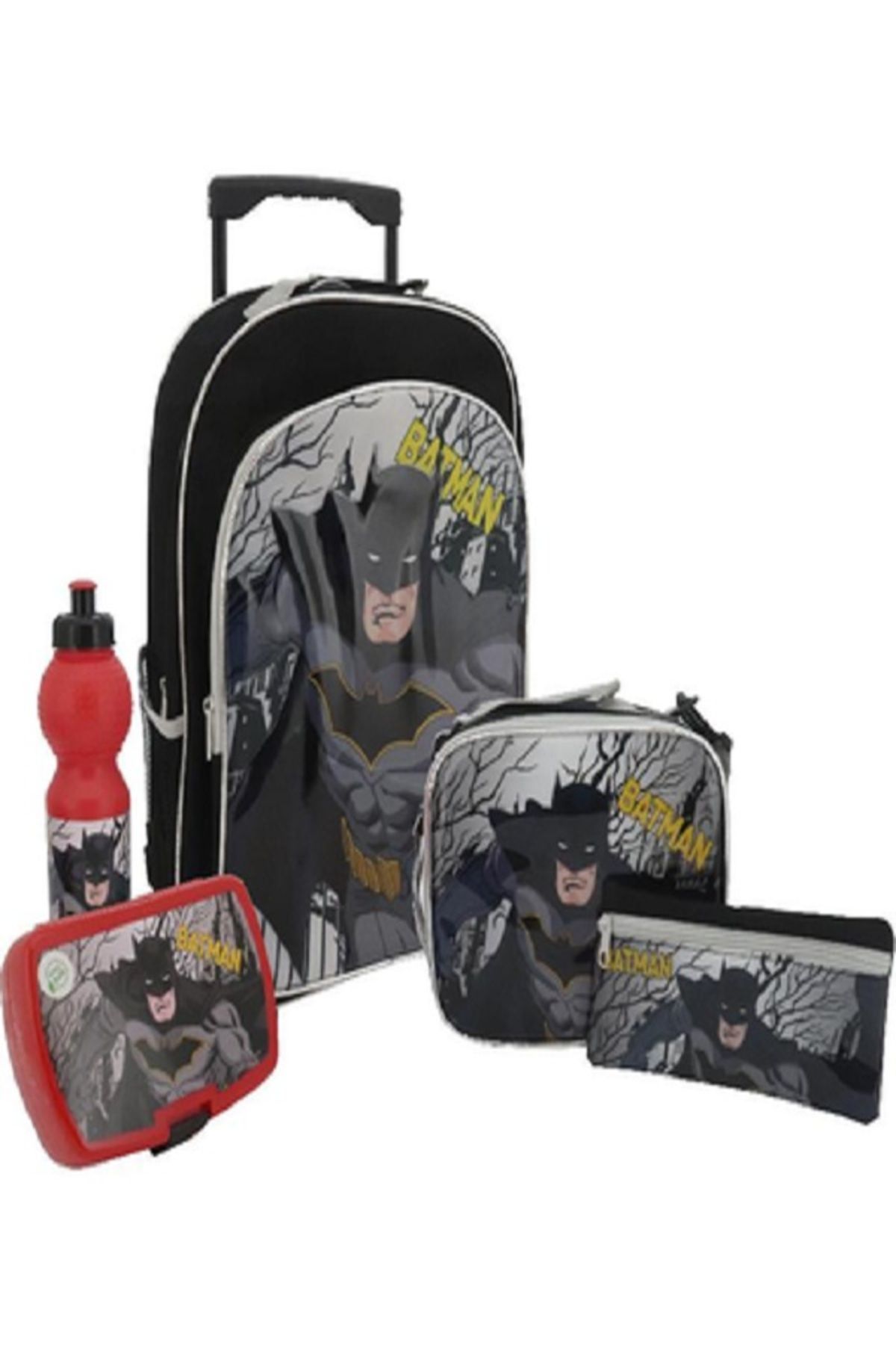 Warner Bros-. Batman 5-in-1 Value Set Trolley Bag with Accessory 1