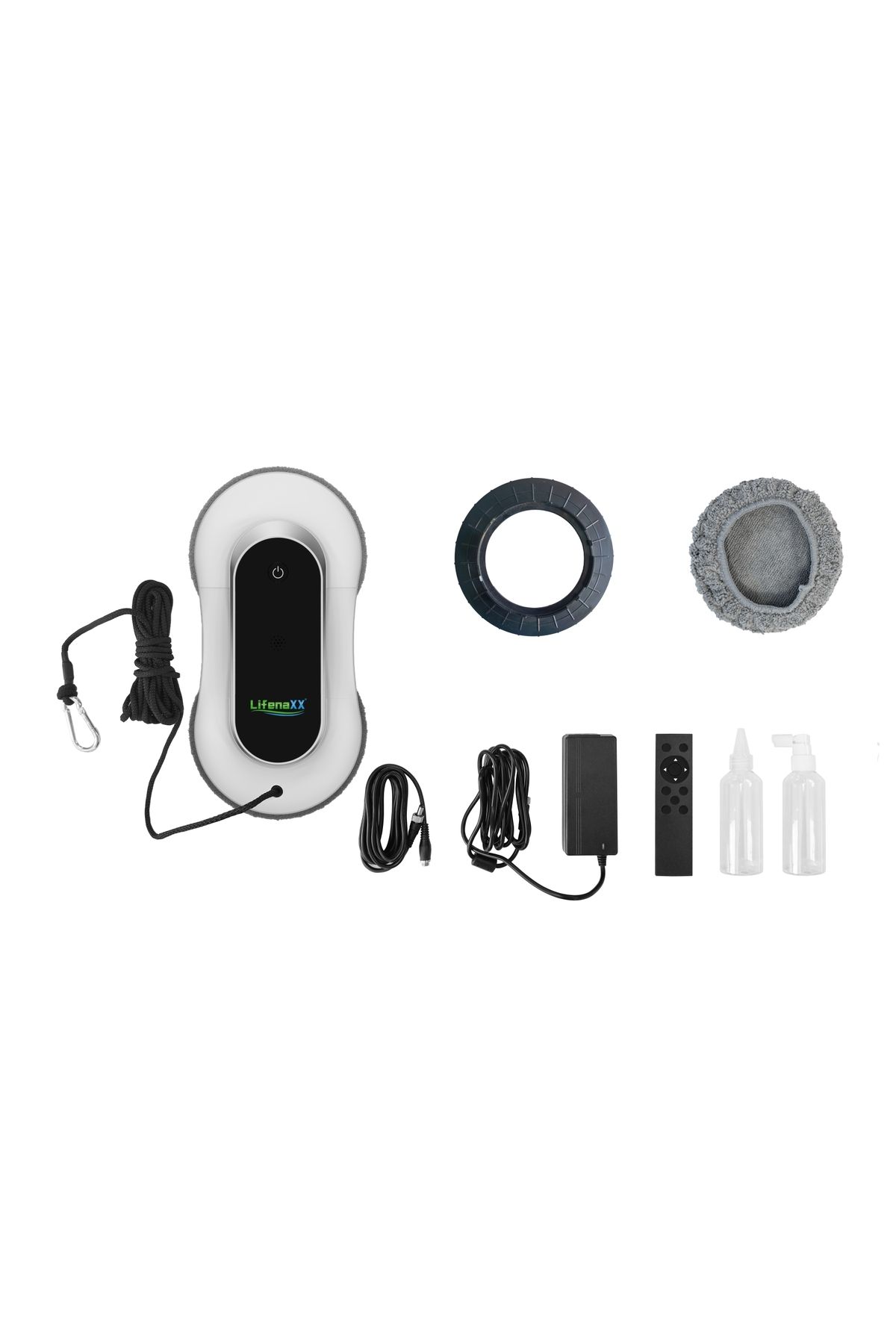 Lifenaxx-Robot autonom de curățare a geamurilor LX-055, 72W, 2800pa, Negru/Alb 4