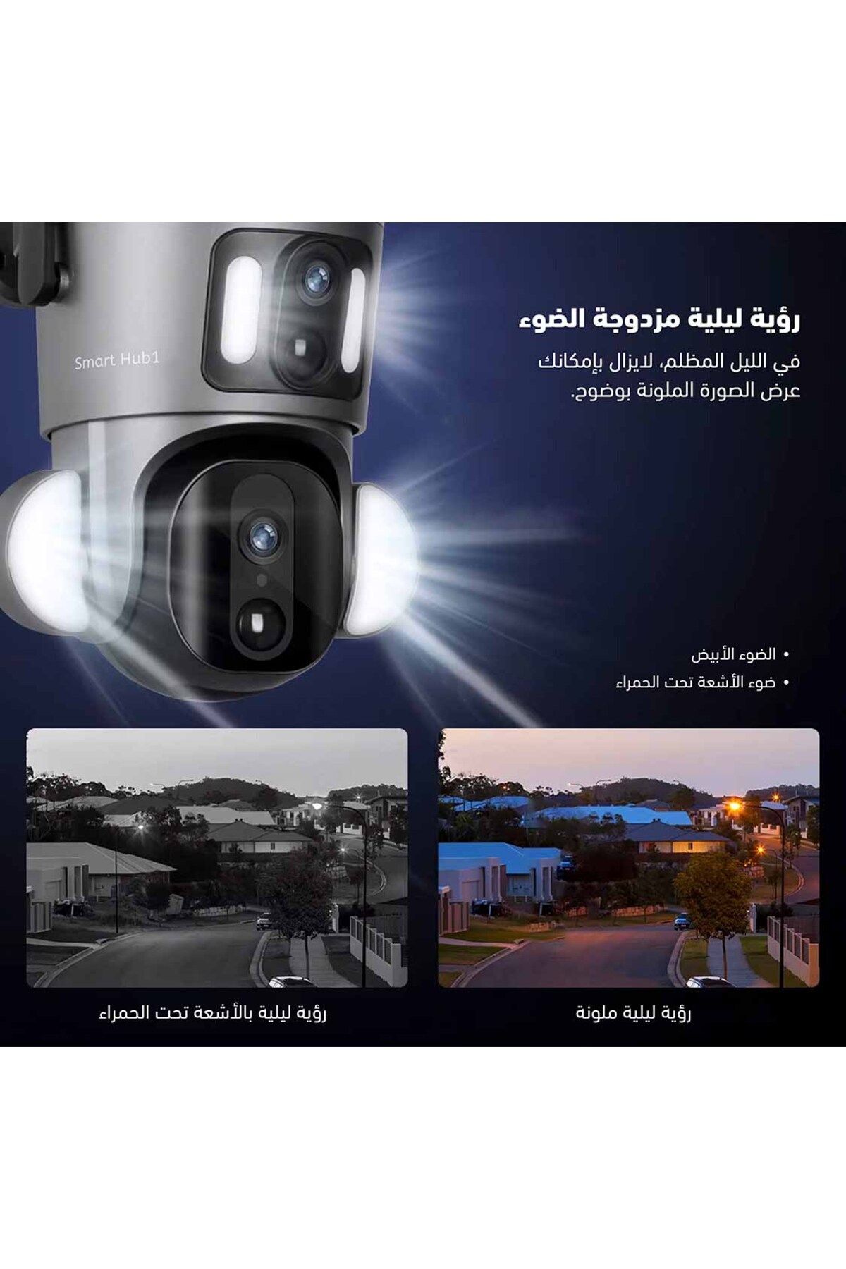 SmartHub 1-كاميرا مراقبة بالطاقة الشمسية 4K بشريحة بيانات 4G 5
