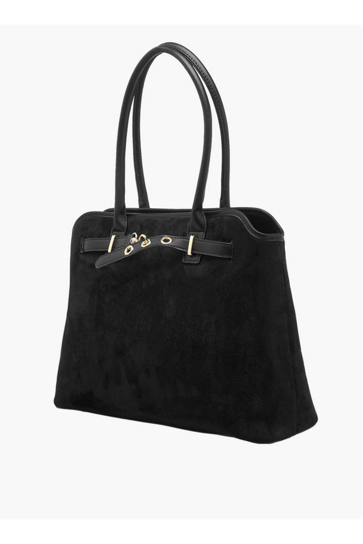 Flora Bella by Shoexpress-Solid Tote Bag with Double Handles and Zip Closure 3