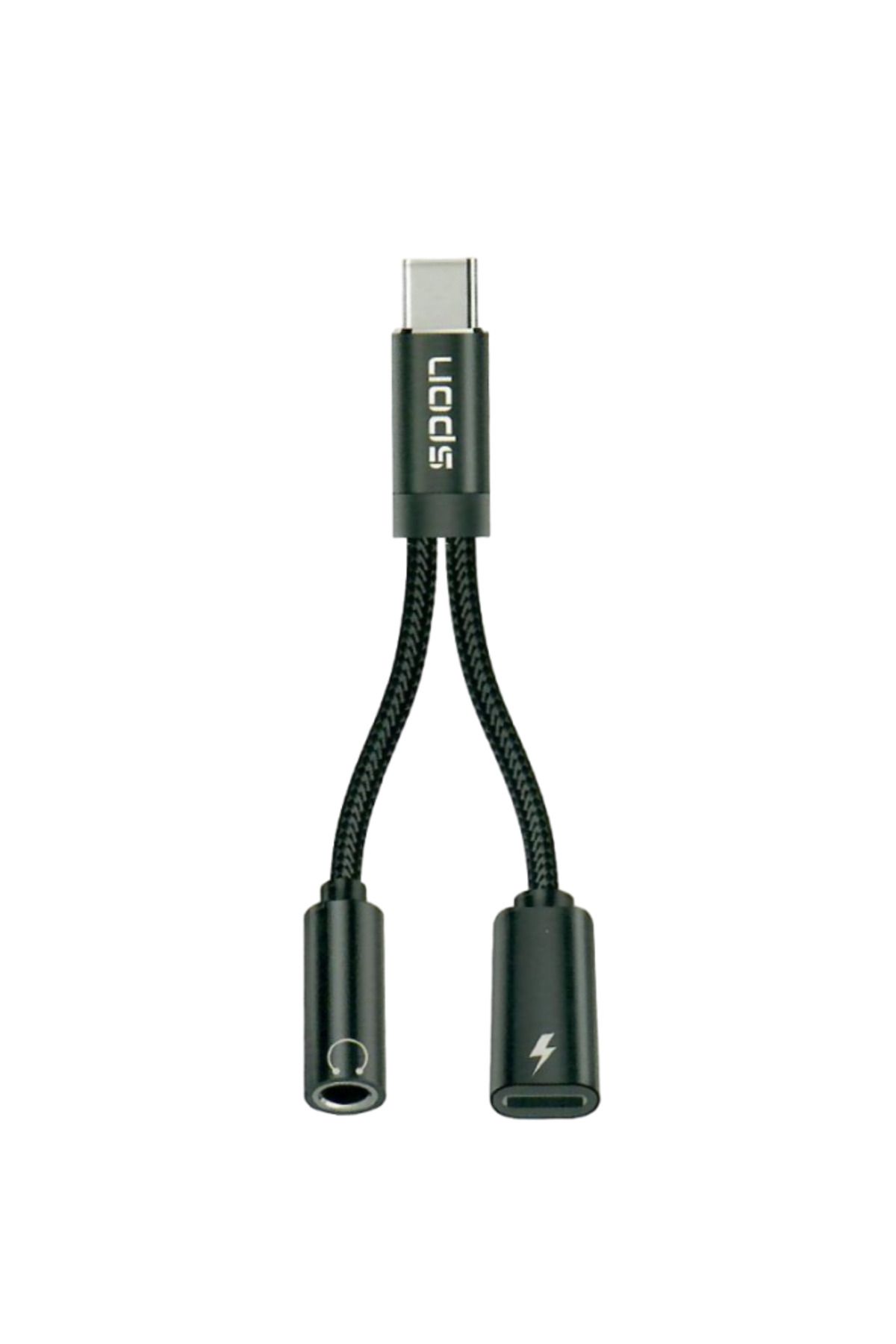 Spon-4 in 1 Lightning to 2 Headphone and Charger Adapter for iPhone 3