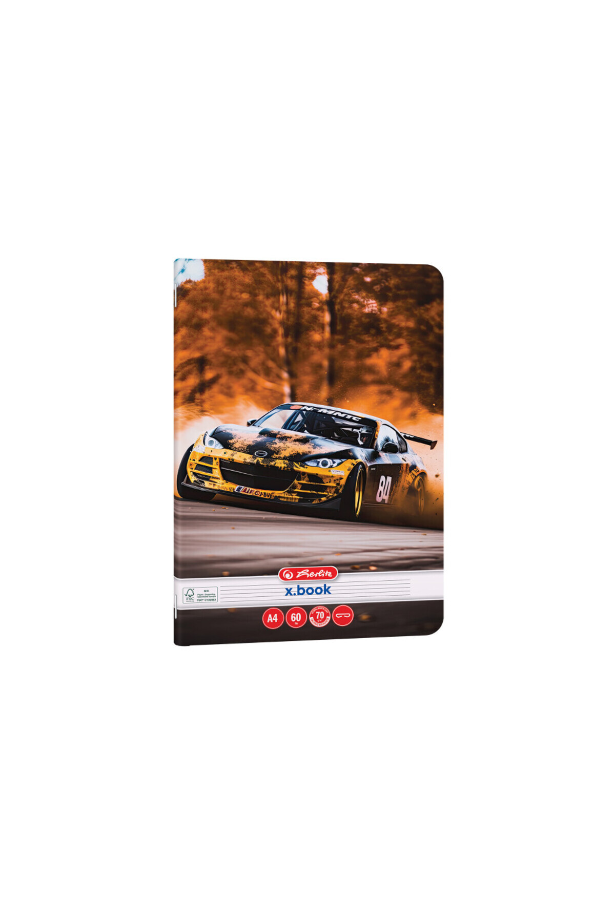 Herlitz A4 Notebook, 60 Sheets, 70gsm, FSC, Mix Paper, Dictando ...