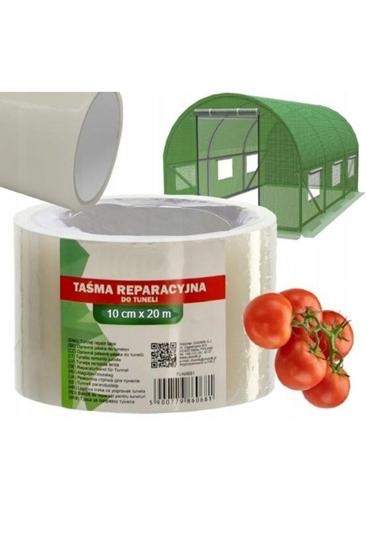 SERSIMO Banda Adeziva Pentru Reparatie Folie Sera Sau Solar, Transparenta 10cm X 20metri - One Size
