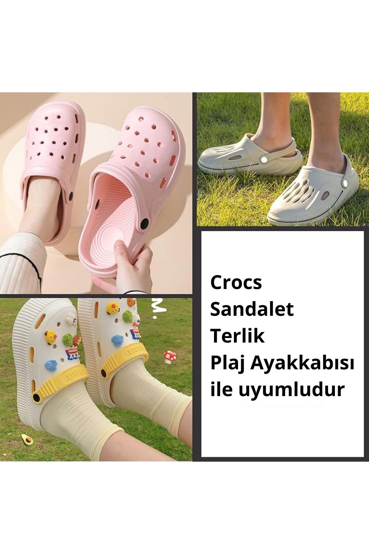 ipekbazaar-8 Pcs Belted Slipper Rivet, (for 2 Pairs of Slippers) Durable Plastic Snap-On Slipper Belt Clip 6