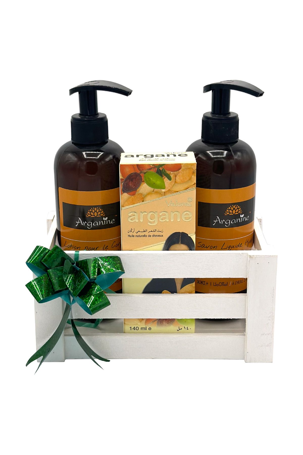 AZBANE -CASABLANCA - MAROC-Set produse cosmetice cu ulei de argan, sapun lichid 400 ml, lotiune de corp 400 ml, ulei 140 ml 1