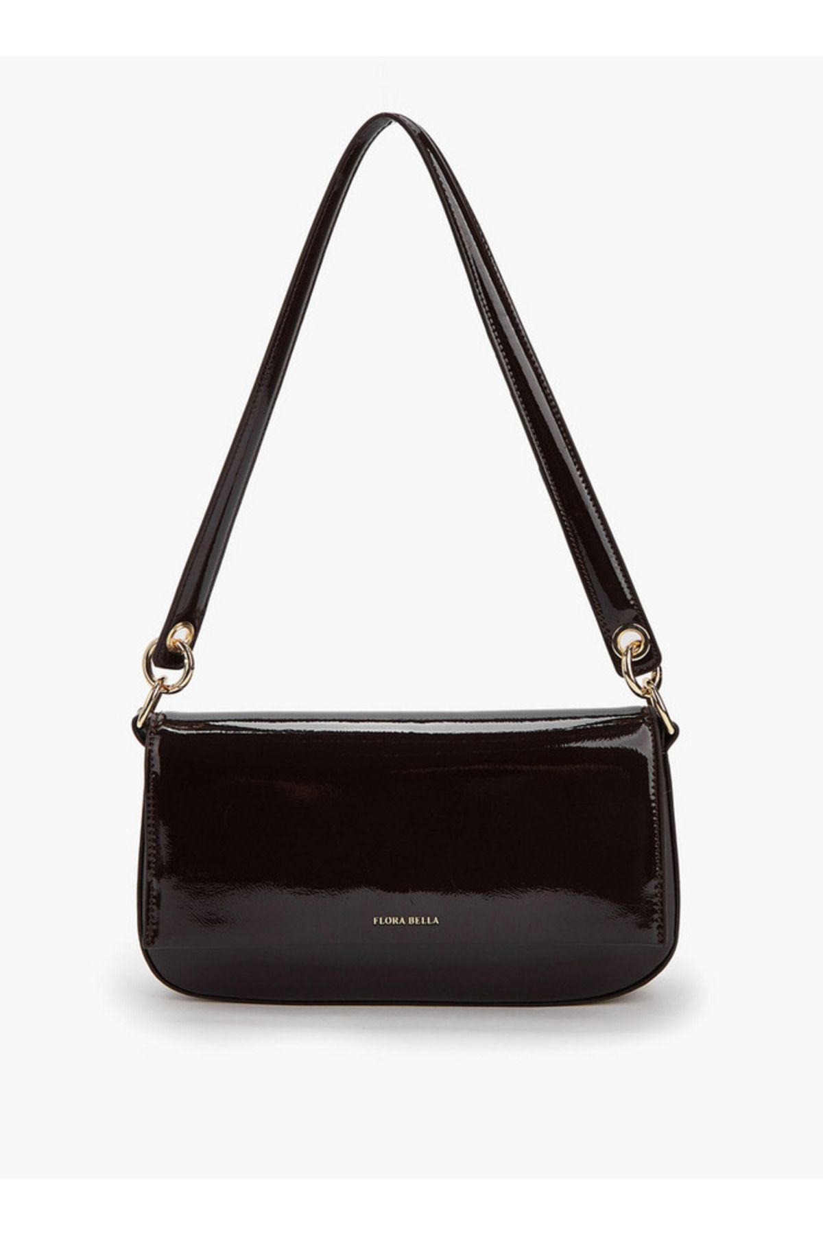 Flora Bella by Shoexpress-Solid Shoulder Bag with Strap Handle and Flap Closure 1