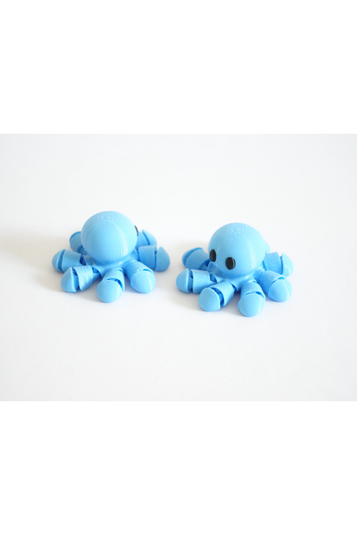 2 Stück 10 cm große animierte niedliche Oktopus-Figur – 3D-Druck