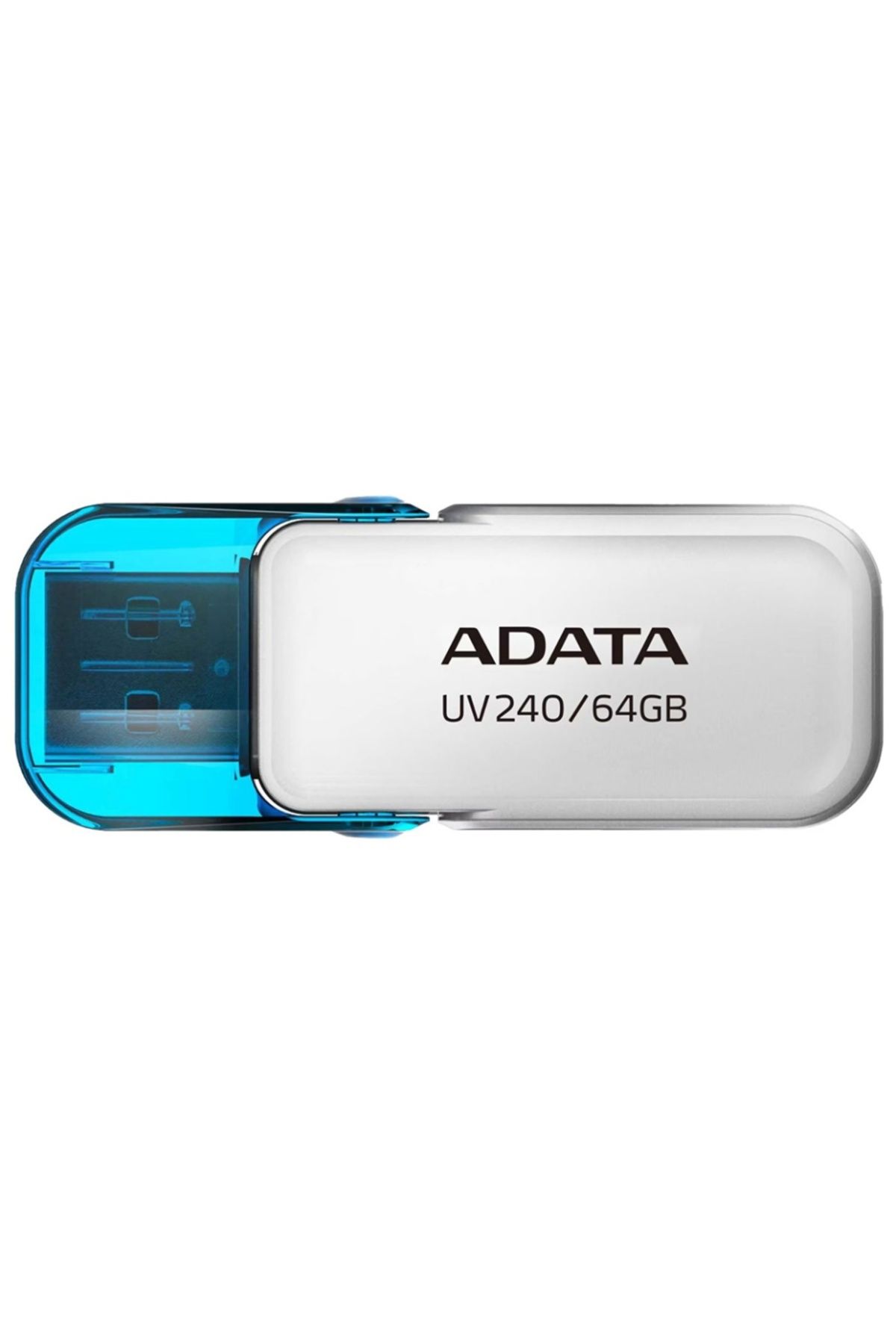 Adata-Stick USB UV240, 64G, USB 2.0, Capac rabatabil, Alb 1
