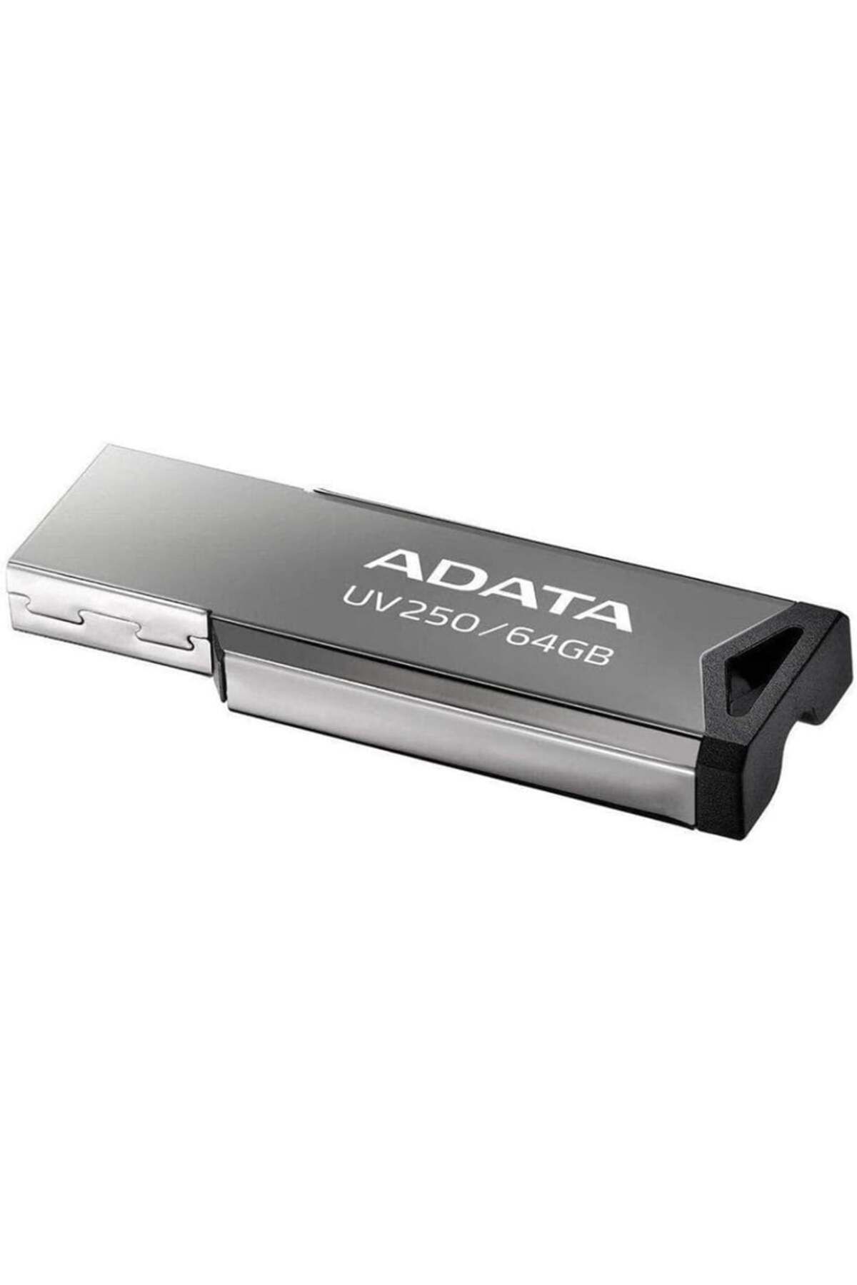Adata-UV250 USB Stick, 64G, USB 2.0, Metallic Design, Grey 3