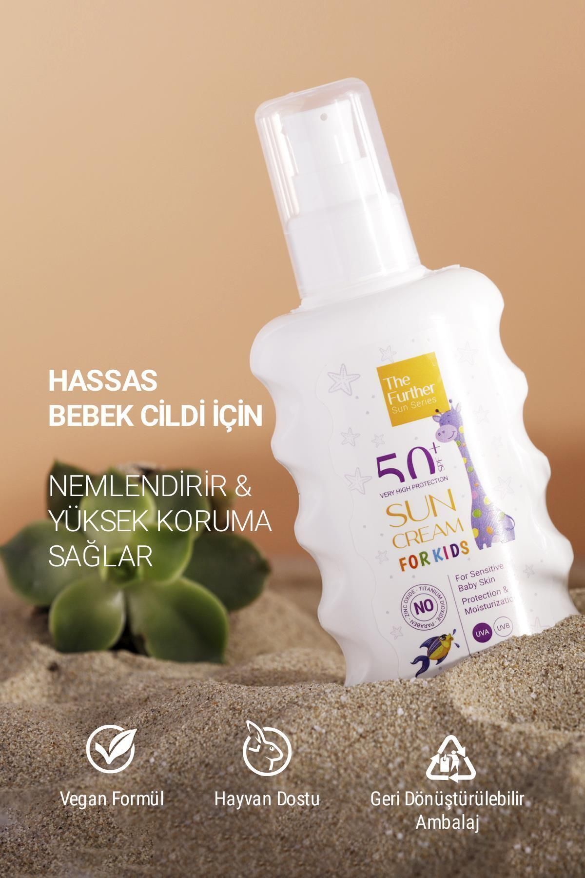 The Further SPF 50+ Faktör Çocuk Güneş Koruyucu Losyon 200 ml fotoğrafı 4 (önizleme)