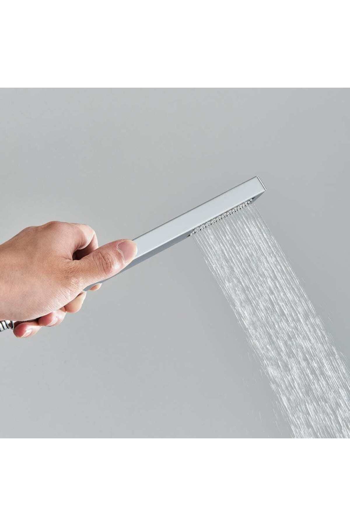 CasaVie-Set de dus cu para tip cascada, cu termostat, argintiu lucios, 3 funtii de curgere a apei, cod 1240 7