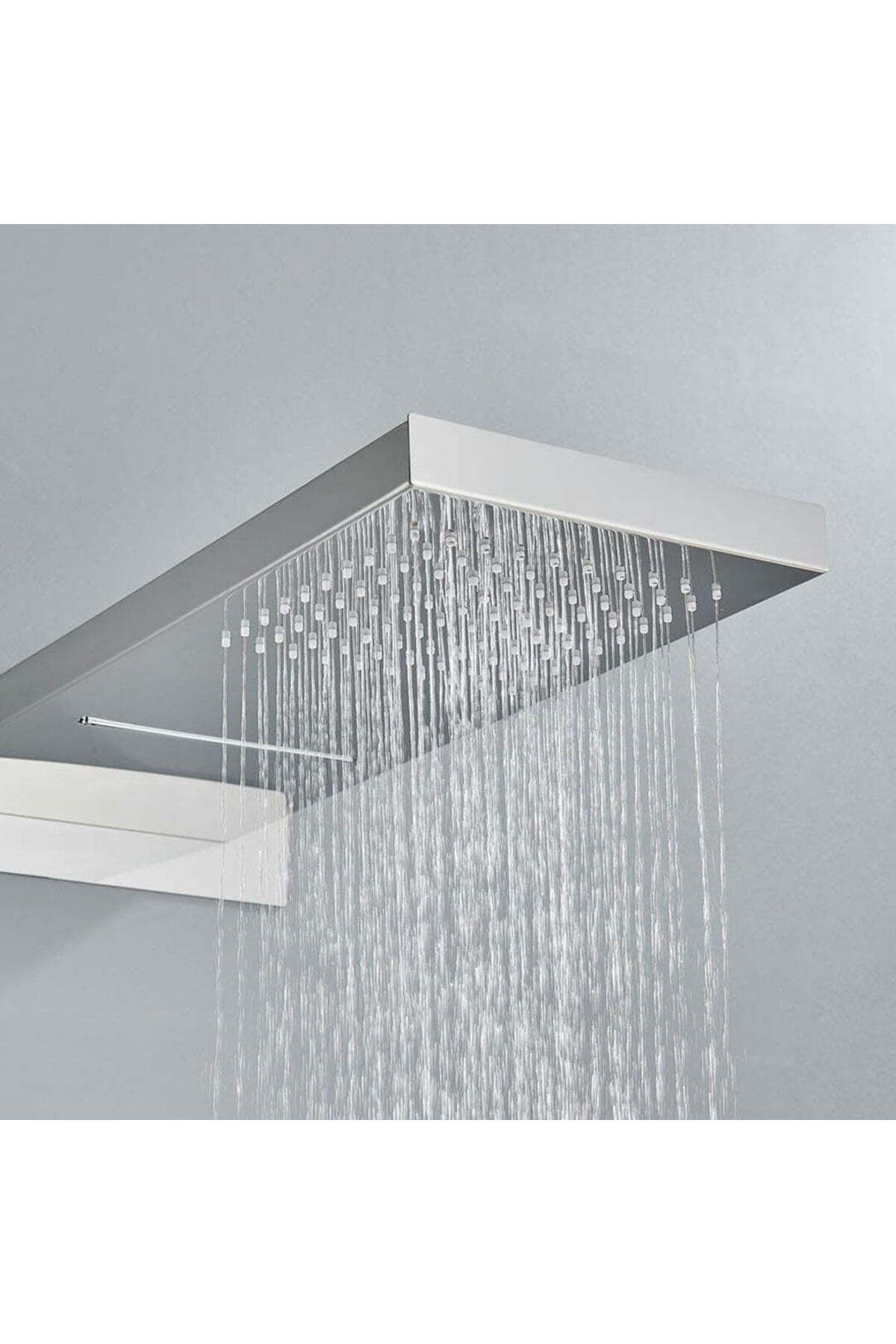 CasaVie-Set de dus cu para tip cascada, cu termostat, argintiu lucios, 3 funtii de curgere a apei, cod 1240 3